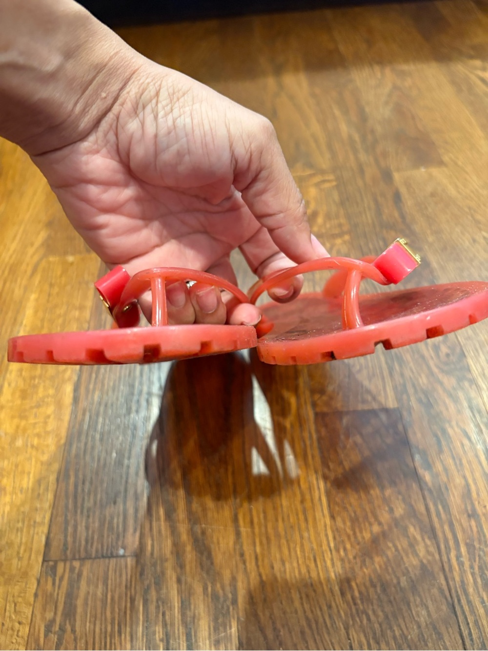 Marc Jacobs Red Jelly Bow Thong Sandals - Picture 6 of 7